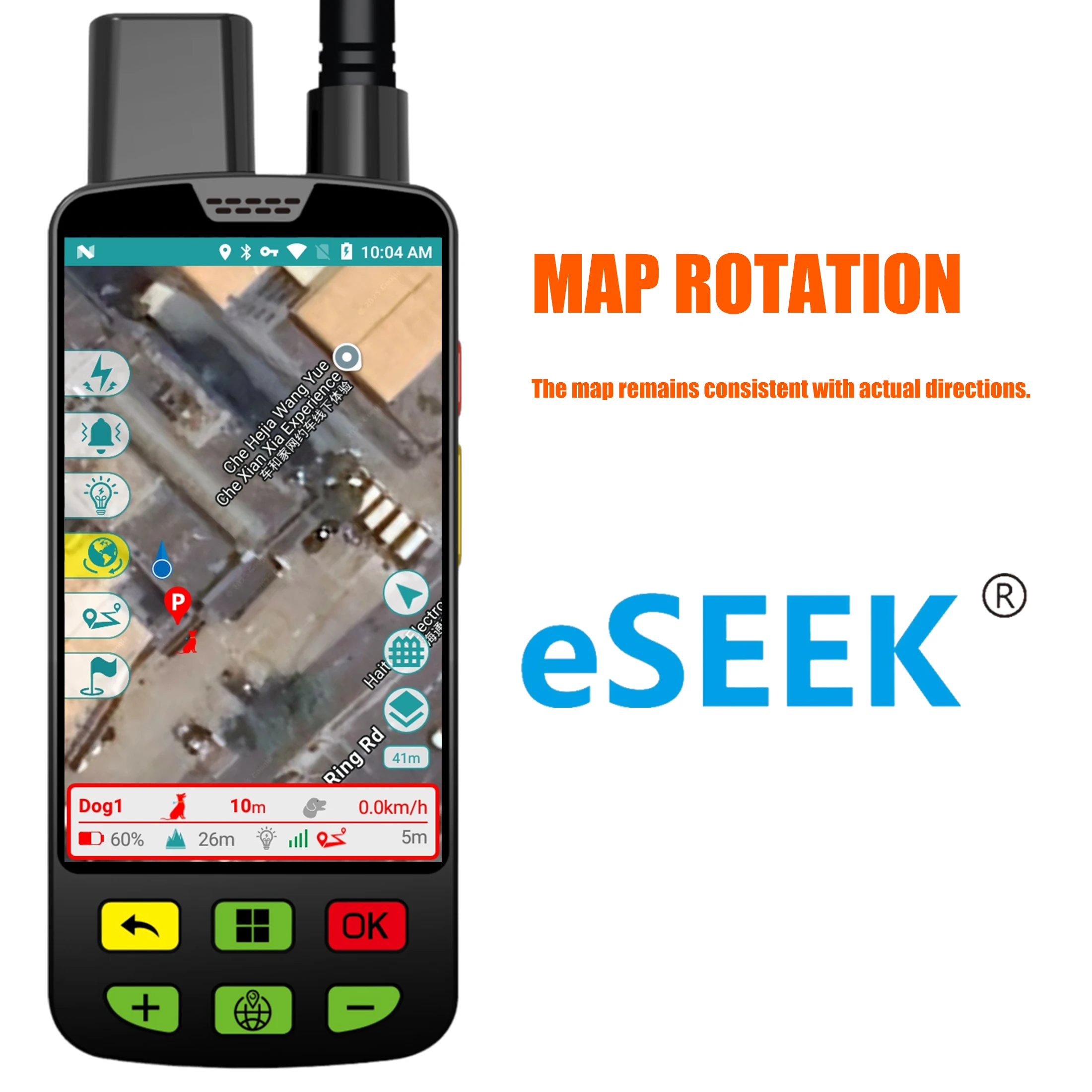 Map rotation feature